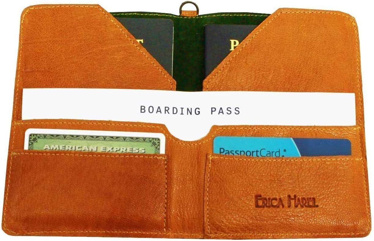 Camel Leather Passport Holder, Passport Wallet, Passport Cover, Passport Case