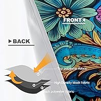 Vista 148 de Shrahala Ethnic Geometric Tribal Kitchen Valances Half Window Curtain, Native American Navajo Tribal Design Print Kitchen Valance for Window Ink