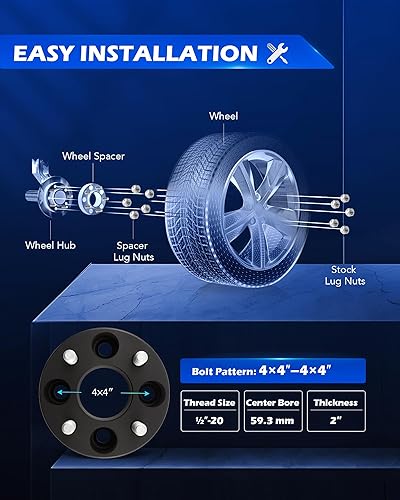 Miniatura 2 de Orion Motor Tech Espaciadores de rueda de 4 x 4, espaciadores de ruedas para carrito de golf compatibles con EZGO EZ GO Golf Cart Club Car ATV