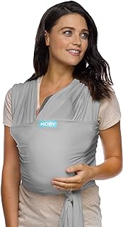 Moby Wrap Baby Carrier | Classic | Baby Wrap Carrier for Newborns & Infants | #1 Baby Wrap | Baby Gift | Keeps Baby Safe & Secure | Adjustable for All Body Types | Perfect for Mom & Dad | Stone Grey