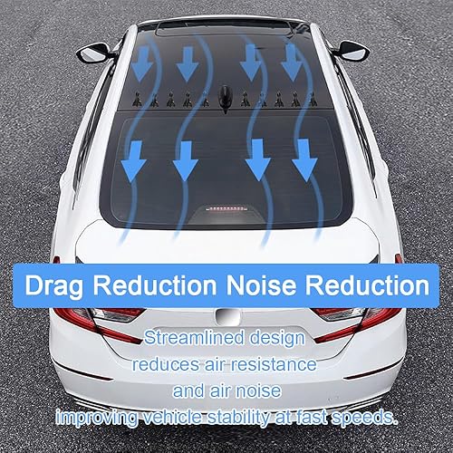 Miniatura 6 de Alerón trasero de techo de 10 piezas, alerón automático de ala de techo, antena de aleta de tiburón, difusor de alerón de alerón de alerón de aleta