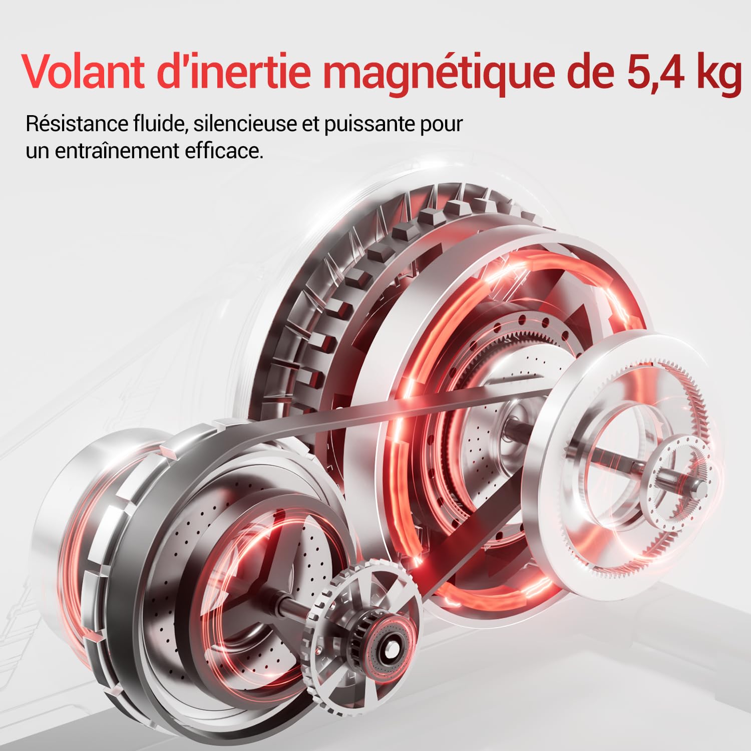 UMAY Velo ellittico appartamento,8 livelli di resistenza ellittica,Schermo LCD,Supporto per tablet, ellittiche Silenziatore domestico,149KG Portatore compatto Biciclette ellittiche