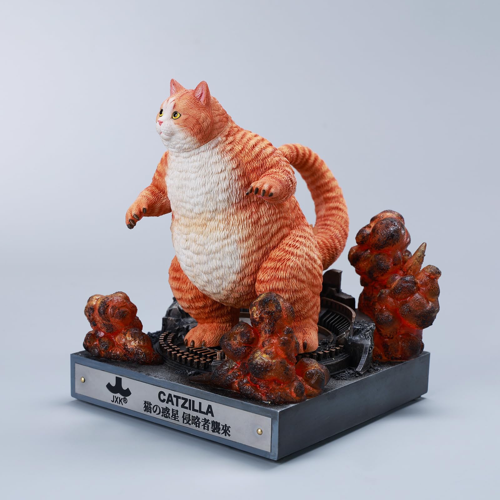 Amazon.com: JXK MMOS X Catzilla Statue for Home Decor Meowzilla