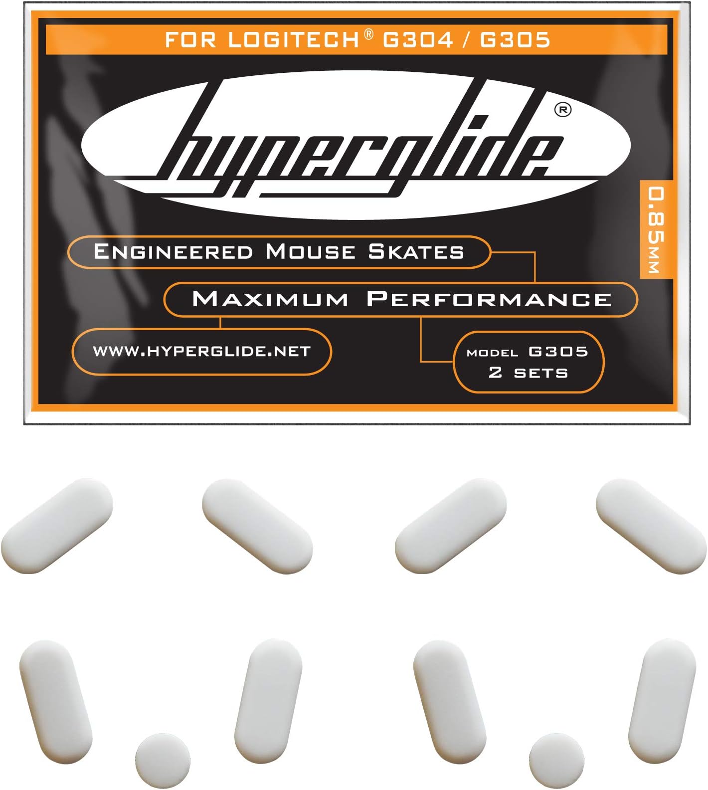 Hyperglide Mouse Skates for Logitech G304 and G305