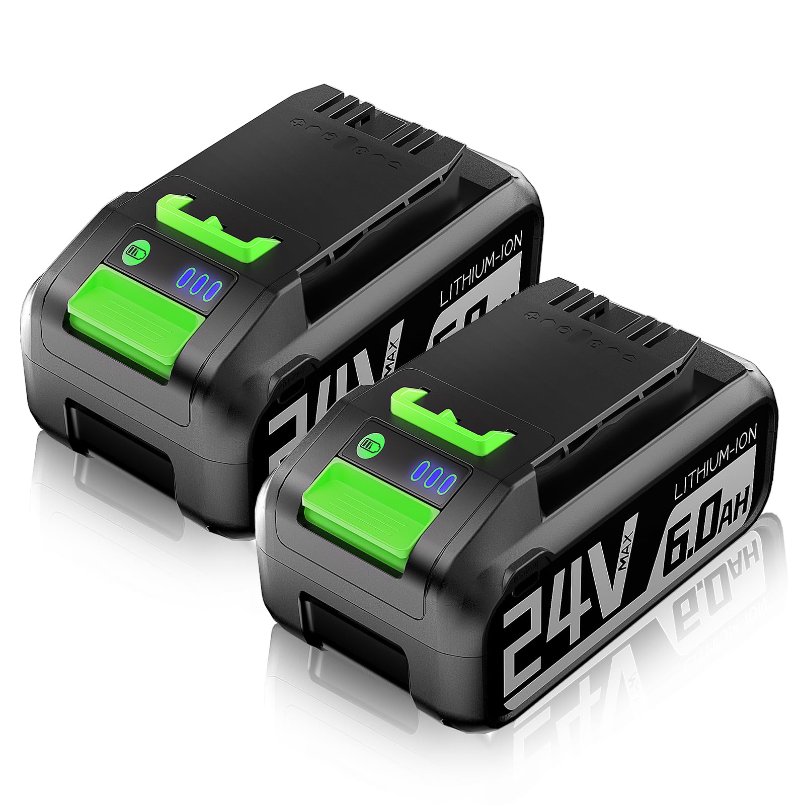 Supowill 2Packs 6.0Ah Replacement 24 Volt Battery for Bissell CleanView XR & XR Pet Stick Vacuum Extra Battery 4054, Compatible with Bissell Stick