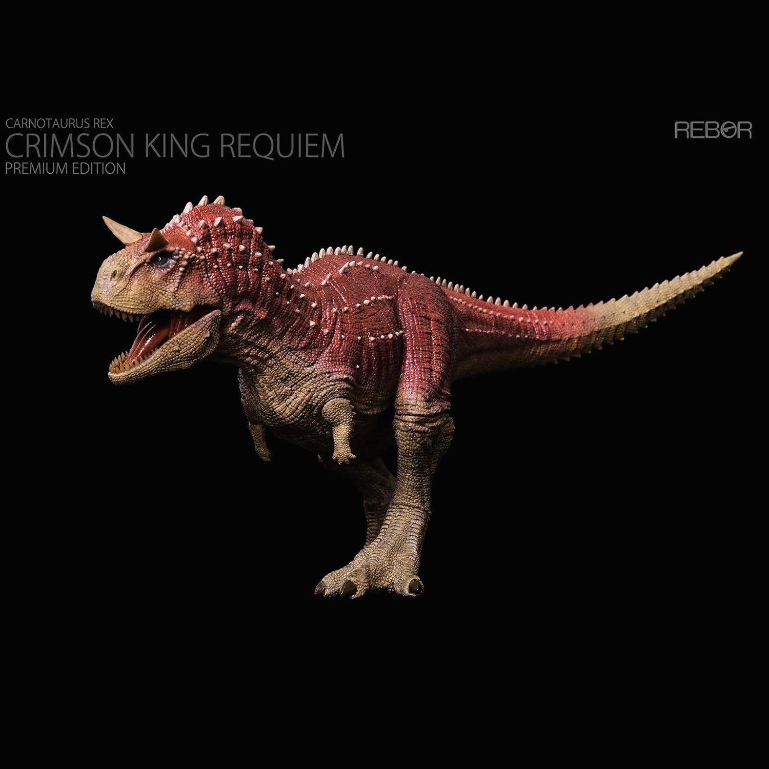 XINPANYIAN REBOR Carnotaurus Rex Crimson King Requiem Premium Edition Dinosaur Model Figure, 1:35 Scale