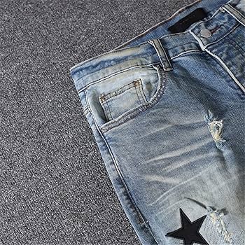 Amazon.co.jp: N/A メンズホールズボンメンズブルーで 5つの尖っ