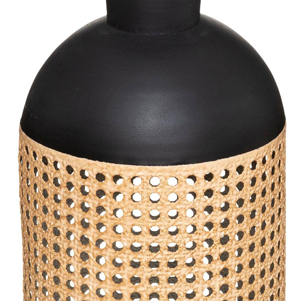 Atmosphera Arbela - Jarrón de Metal (60-5 cm), Color Negro