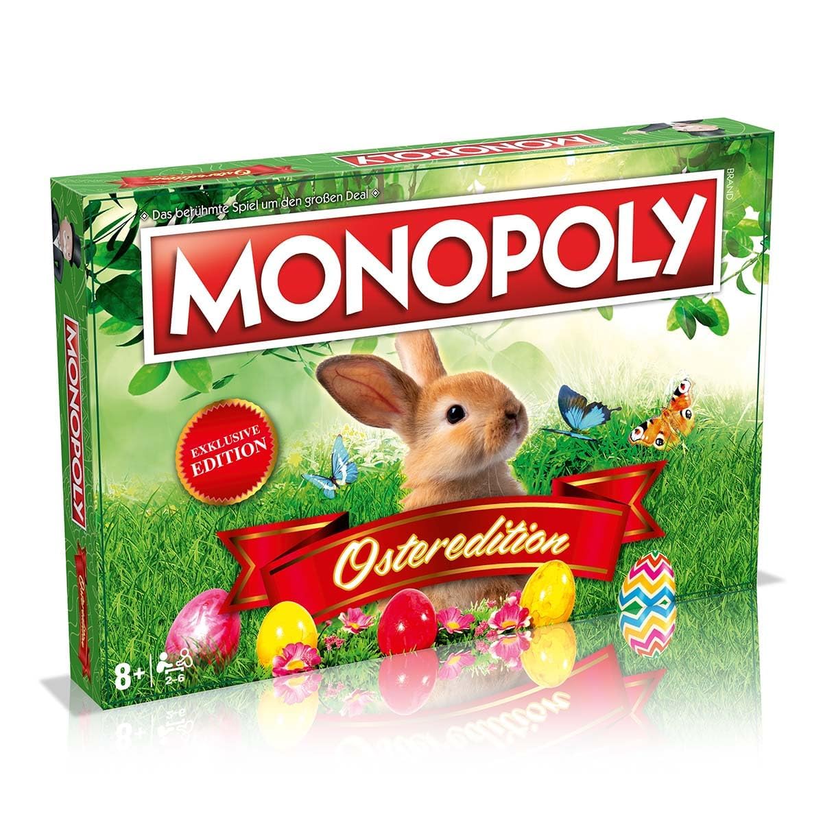 Winning Moves Multi-Color Monopoly Ostern Edition - Monopoly Spiel Für Fans - Familienspiele Strategie Brettspiele Ostern - 2+ Spieler Ab 8+ Jahren - Deutsch