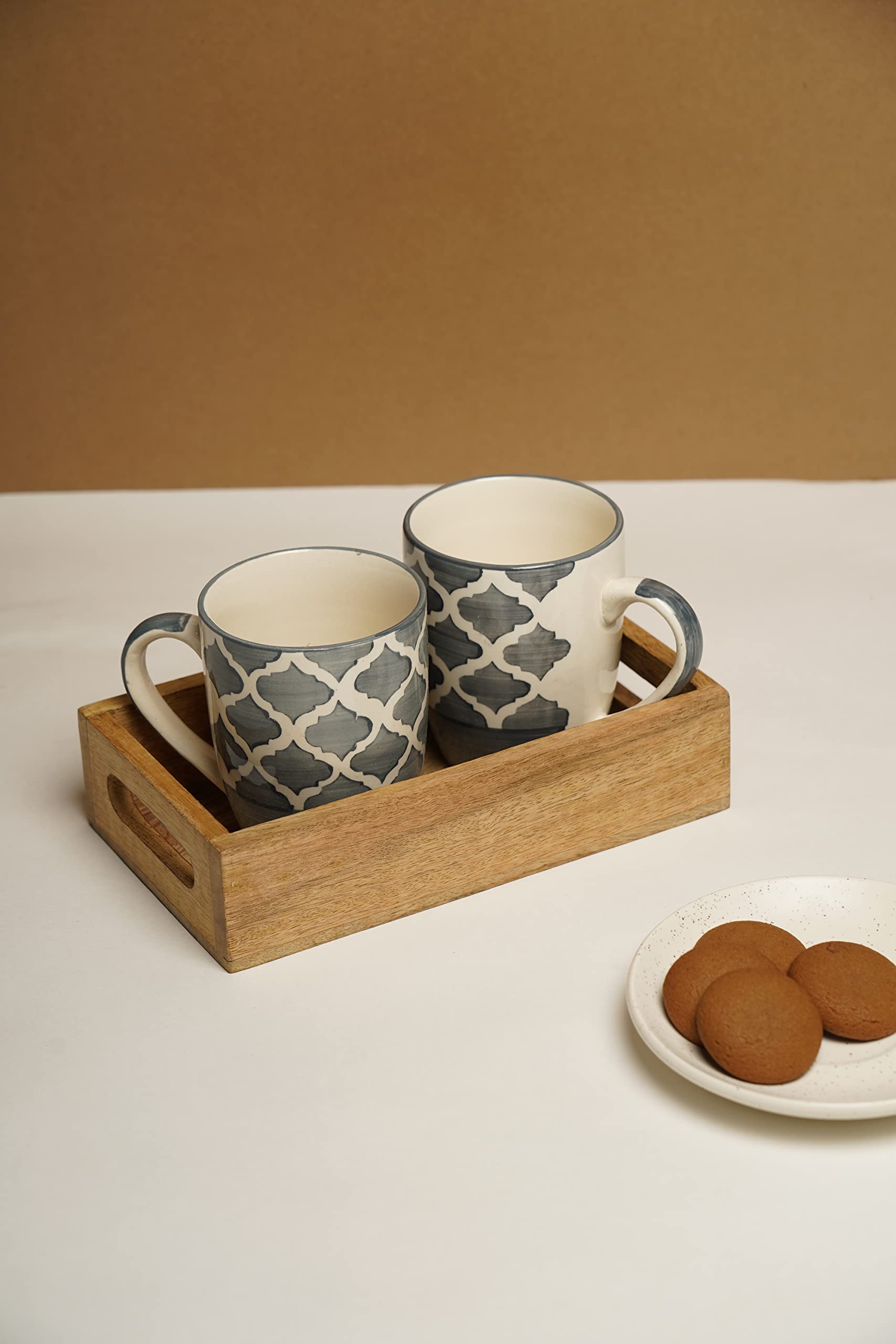 Mango Wood Tray - Serving Tray for Tea & Coffee -7 Mango Wood Tray - Serving Tray for Tea & Coffee -7