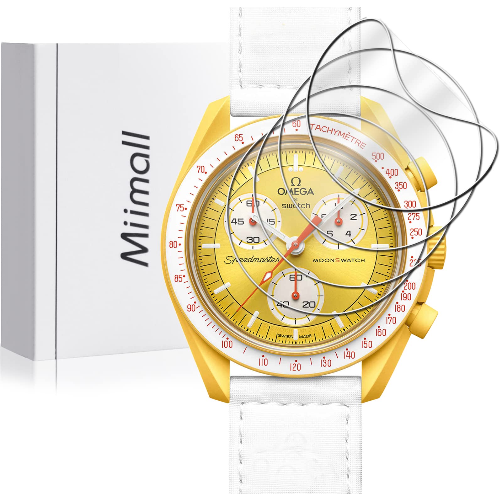 Amazon.co.jp: [Miimall]【6枚入】OMEGA x Swatch BIOCERAMIC 
