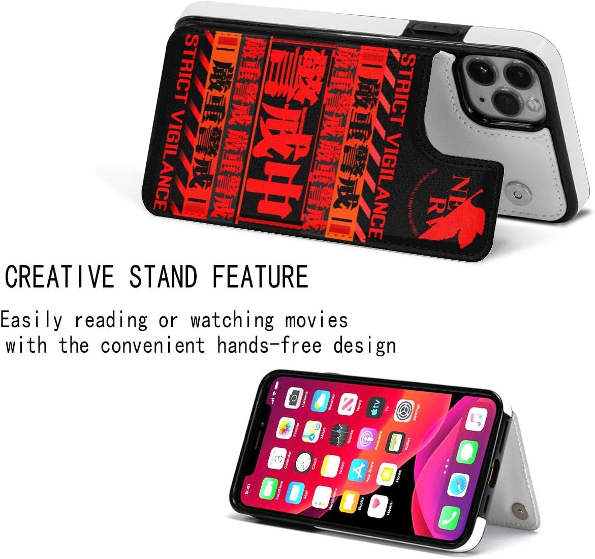 Amazon 新世紀エヴァンゲリオン Eva Nerv グッズ スマホケース 手帳型 携帯ケース Iphone11ケース スマホカバー 携帯カバー 財布型ケース カード収納 収納防塵 耐衝撃 スタンド機能 耐衝撃 滑り防止 人気 おしゃれ Iphone 11 家電 カメラ オンライン通販