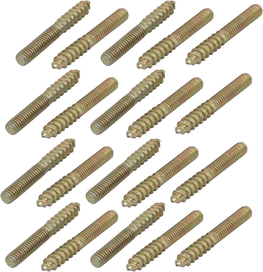 M4x30mm Carbon Home Hardware Steel Zinc Plated Hanger Bolt 20pcs Model:30as12qo167