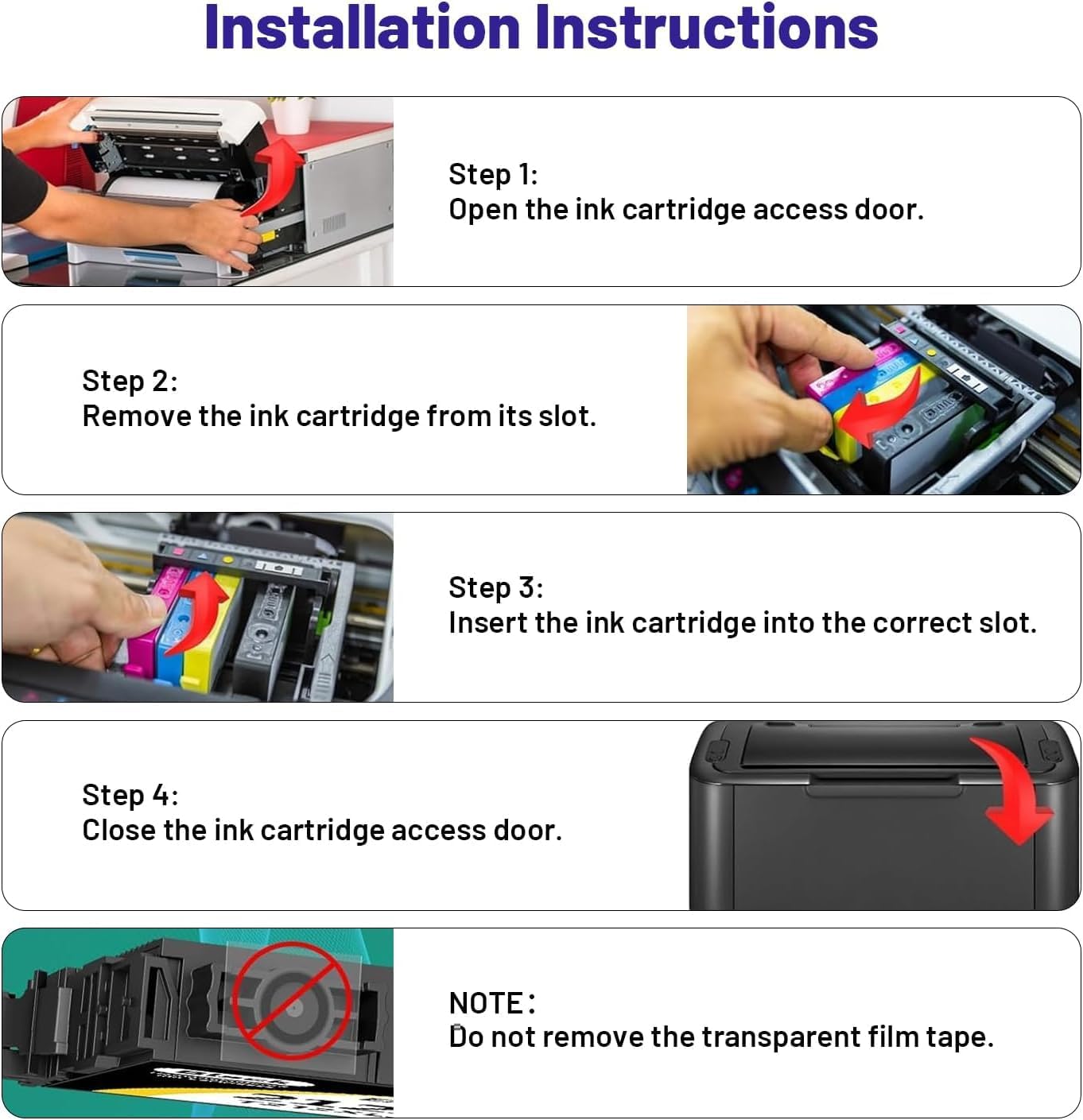 Remanufactured 812XL Ink Cartridges Works for Epson WF-7840 WF-7820 image 4