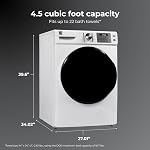 Kenmore 4.5 cu. ft. Front Load Washer with Stain Removing Steam Treatment - Reduce Laundry Time with Accela Wash - LED - ENERGY STAR Certified - White