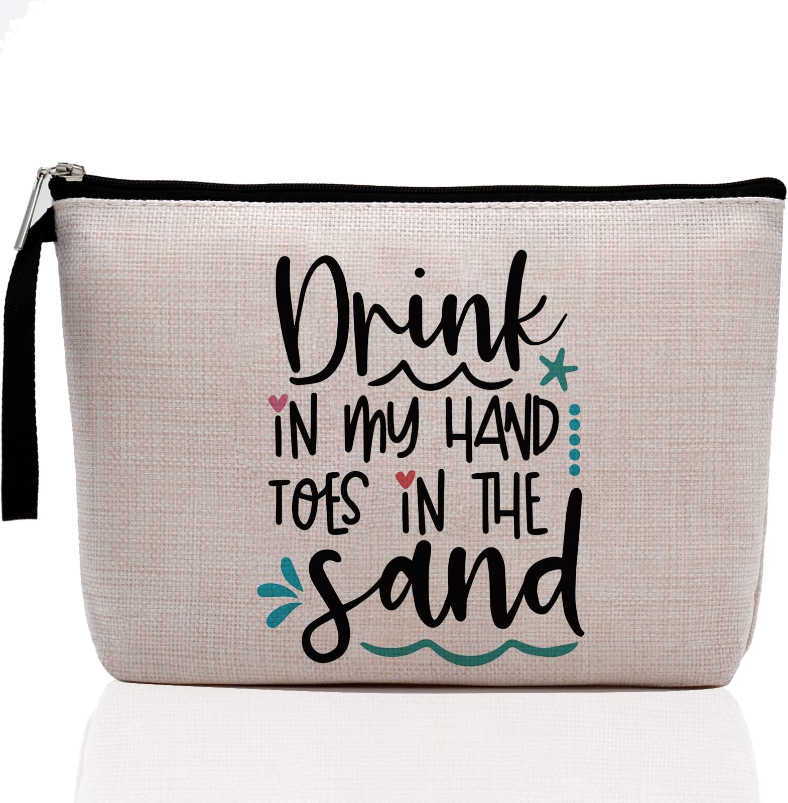 Hanamiya Na Beach Vacation Essentials - Ocean Themed Makeup Bag for Beach Lovers, Multicolor0279