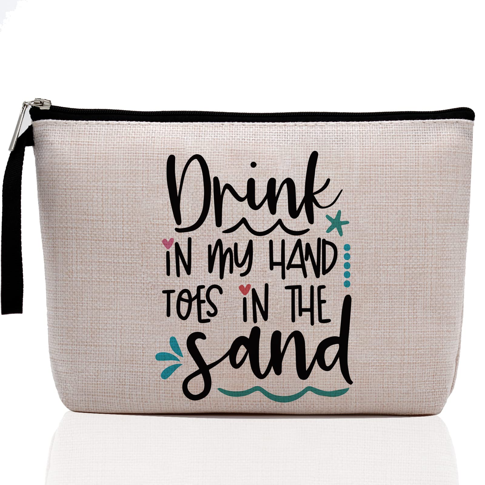 Hanamiya Na Beach Vacation Essentials - Ocean Themed Makeup Bag for Beach Lovers, Multicolor0279