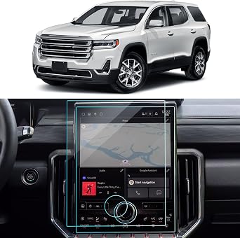 Acadia Screen Protector for 2024 2025 2026 GMC Acadia Elevation/AT4/Denali Accessories Nano Touchscreen Protector Film HD Clear Anti-Glare 15-2pcs