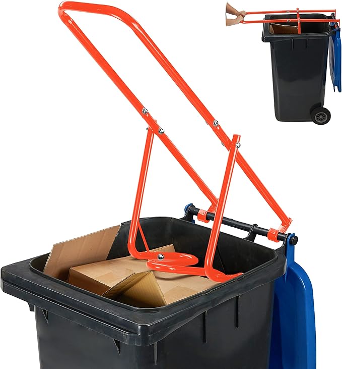 Relaxdays Rubbish Compactor, Waste Compactor, Household Rubbish & Paper