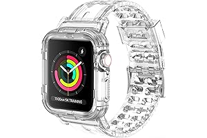 Compatible for Apple Watch Band 45mm 44mm 42mm with Bumper Case