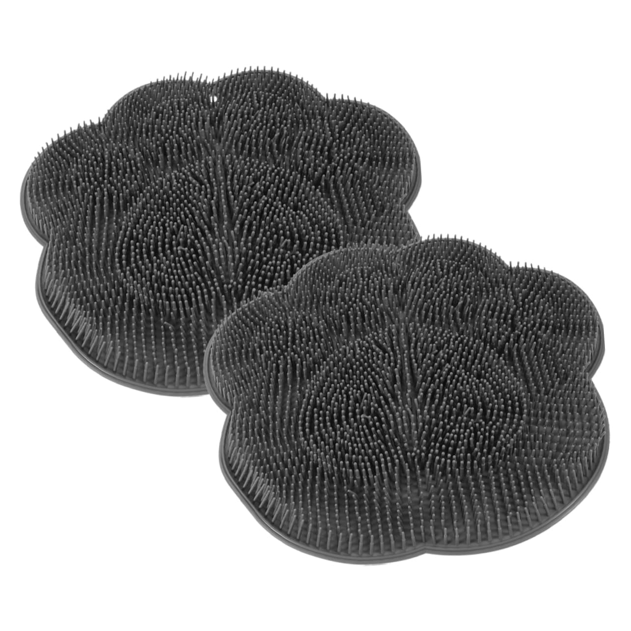Estropajo de espalda de silicona VALICLUD pack de 2 alfombrillas exfoliantes de pared para ducha