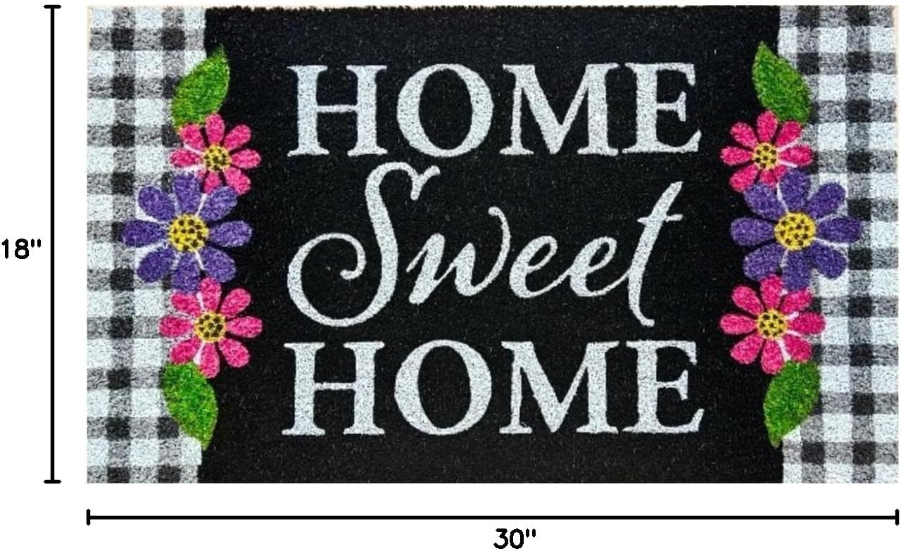 Briarwood Lane Home Sweet Home Flowers Coir Doormat