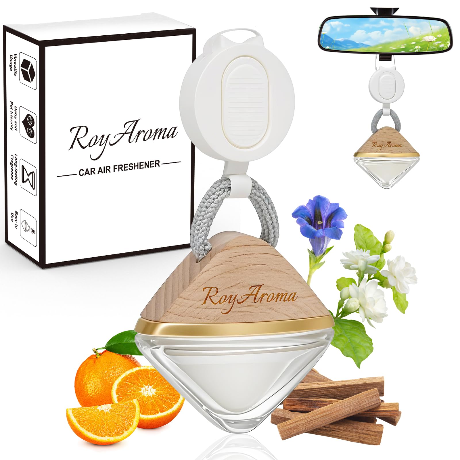 aroma♡ Amazon.com: Xzvzxha Smart Car Air Freshener, Rechargeable