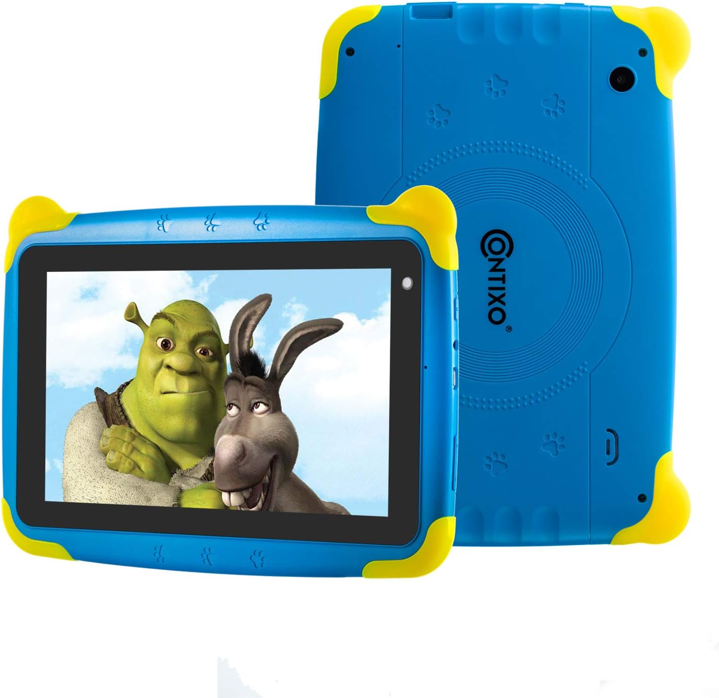 Contixo K4 HD 7" Kids Tablet with Durable Protection Case, Pre-Installed Games Android 6.0 Bluetooth WiFi Dual Cameras Parental Control for Children (Blue)
