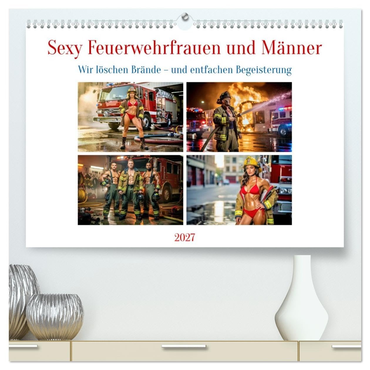 Sexy Feuerwehrfrauen und Männer (hochwertiger Premium Wandkalender 2027 DIN A2 quer), Kunstdruck in Hochglanz: Feuerwehrfrauen und Männer wirken oft ... ausstrahlen. (CALVENDO Erotik)
