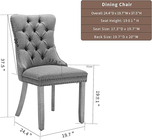 Miniatura 3 de Juego de 2 sillas de comedor modernas de mediados de siglo, sillas de cocina tapizadas de terciopelo azul marino, sillas de cocina y comedor, patas