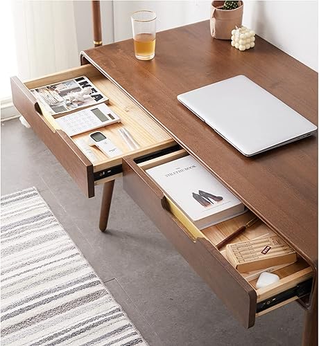 Miniatura 5 de Escritorio de computadora de madera maciza, luz de lujo, moderno, protección del medio ambiente, escritorio de estudio, escritorio de jefe para el