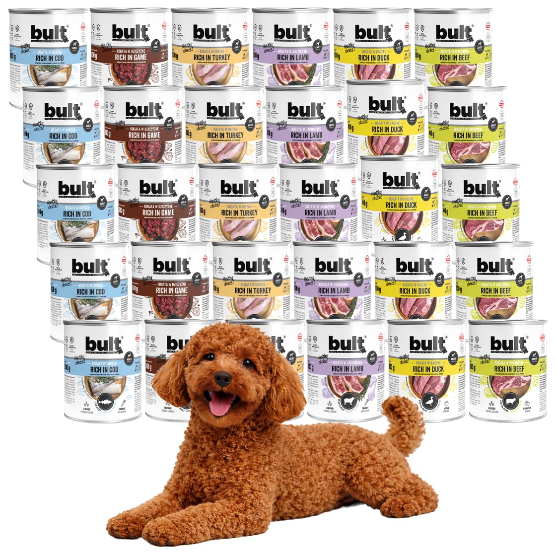 BULT Hundefutter Nass Dose 30x800g Mix