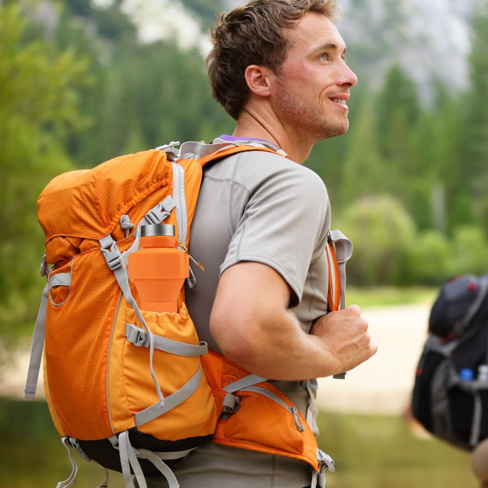 gobelet pliable, Bouteille d'eau légère for le sport, idéale for les voyages et activités de plein air | Accessoire avec haltères facile à transporter