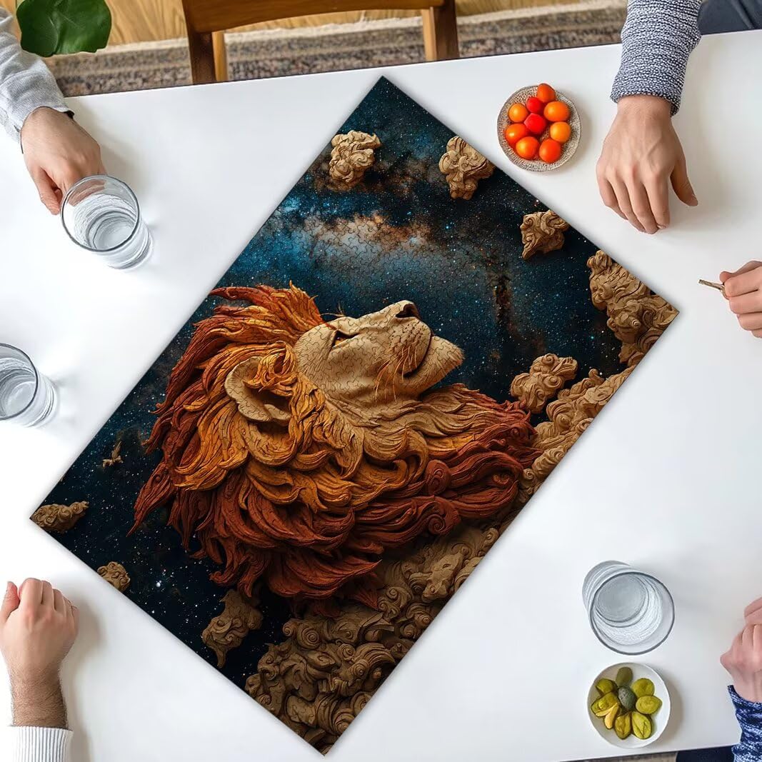 Puzzle Leone, Puzzle 2000 Pezzi Adulti per Decor, Regalo Donna/Uomo -8716