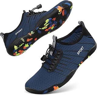Water Shoes for Men Women River Shoes Adult Swim Beach Lake Pool Aqua Socks Barefoot Quick Dry for Hiking Surfing Kayaking Cruise Ship Essentials