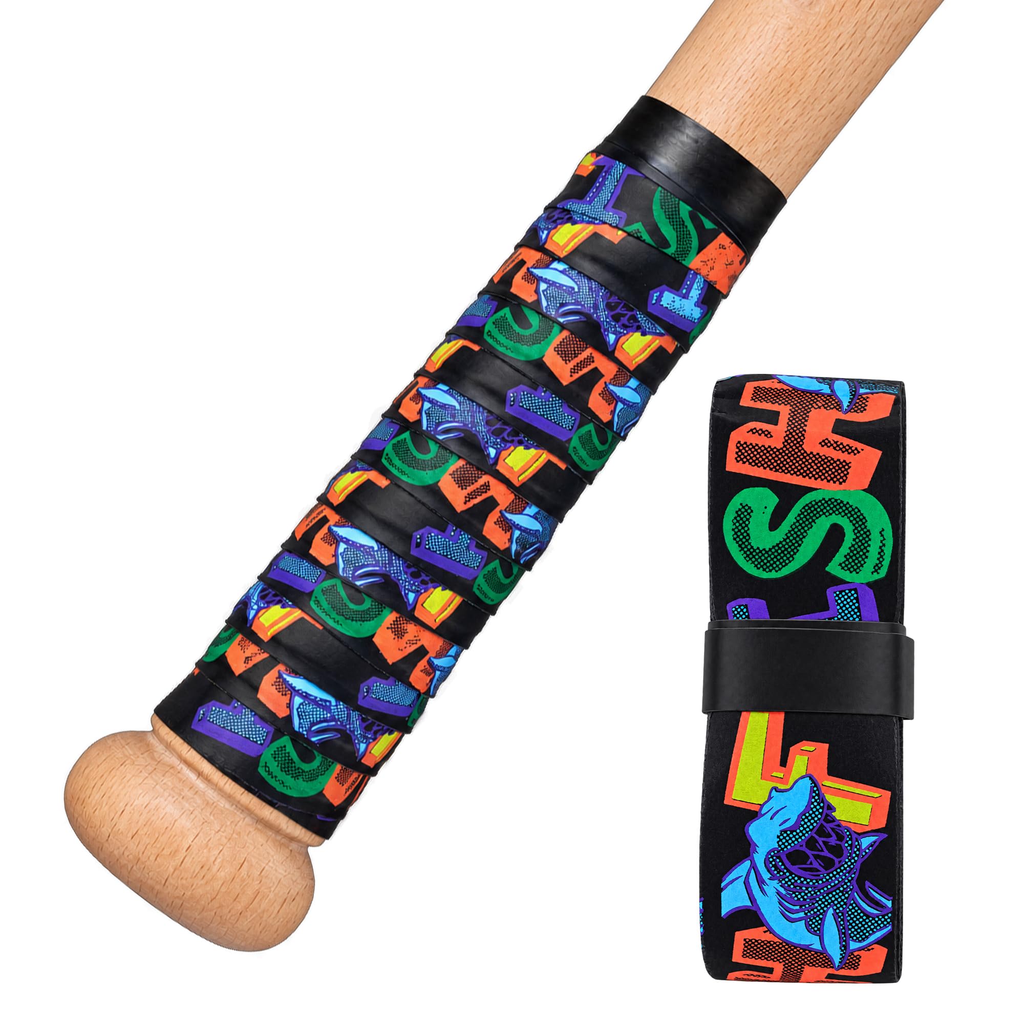 All-Weather Bat Grip Tape, Baseball Bat Grip Wrap for Softball Bats, Non-Slip Sweat Absorbing Handle Tape with Shock Absorption for Baseball, Training and Outdoor Sports