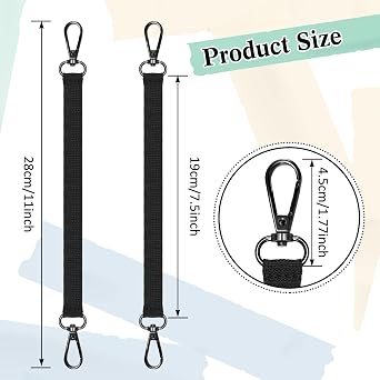 Zhehao Electrical Tape Thong Holder for Tool Belt Measure Tape Strap with Snap Hooks Electrician Tool Bag Pouch Box Construction Accessories, Black