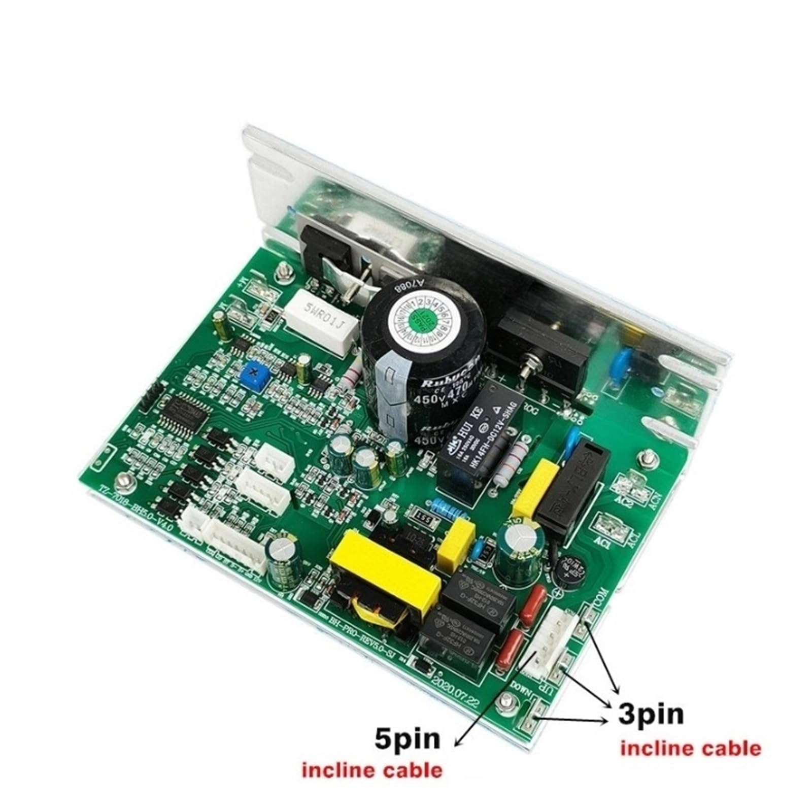 Ersatz-Laufband-Controller DCMD66 DCMD66NP, Steuerplatine for Laufband Endex DCSD57. Kompatibel Mit BH BH6435 G6515C G6448N(Replace 90-230V 3pin)