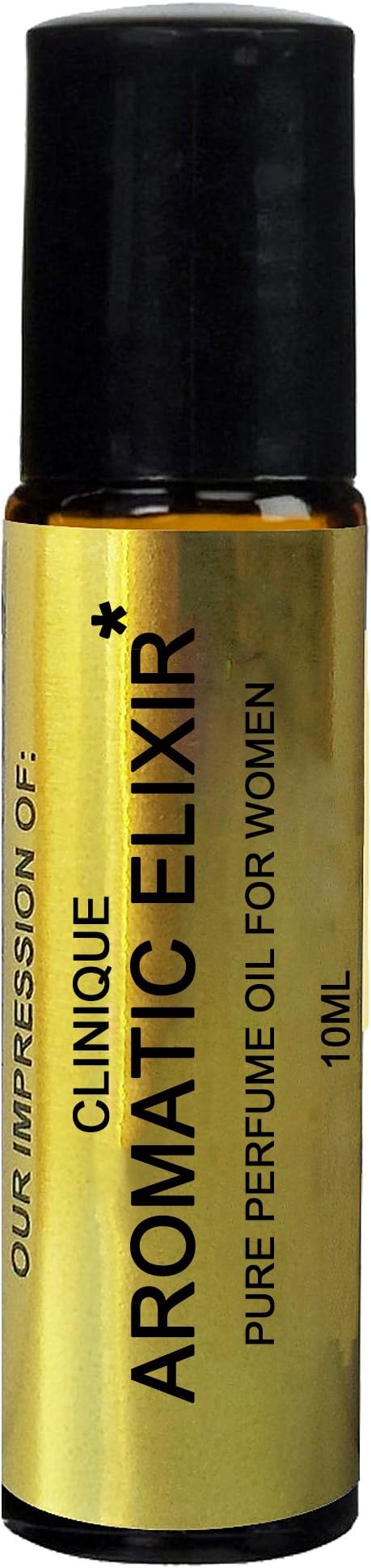 Premium Perfume Oil IMPRESSION Compatible with (*AROMATIC_ELIXIR*)_(WOMEN)-; Long Lasting 100% Pure, 10ml Roller