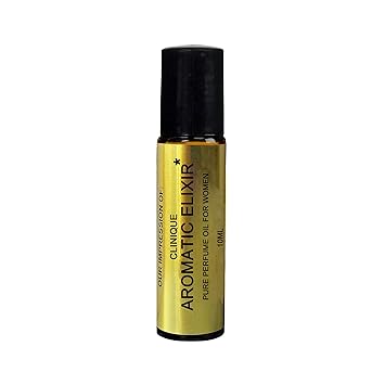 Premium Perfume Oil IMPRESSION Compatible with *AROMATIC_ELIXIR*_WOMEN-; Long Lasting 100% Pure, 10ml Roller