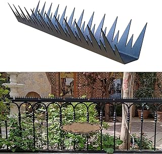 Heavy Duty Metal Anti Climb Spikes for Outdoor Wall, Garden Fence,Intruder Deterrent Fence Spikes for Theieves and Intruders 8pcs (94.5 inches)