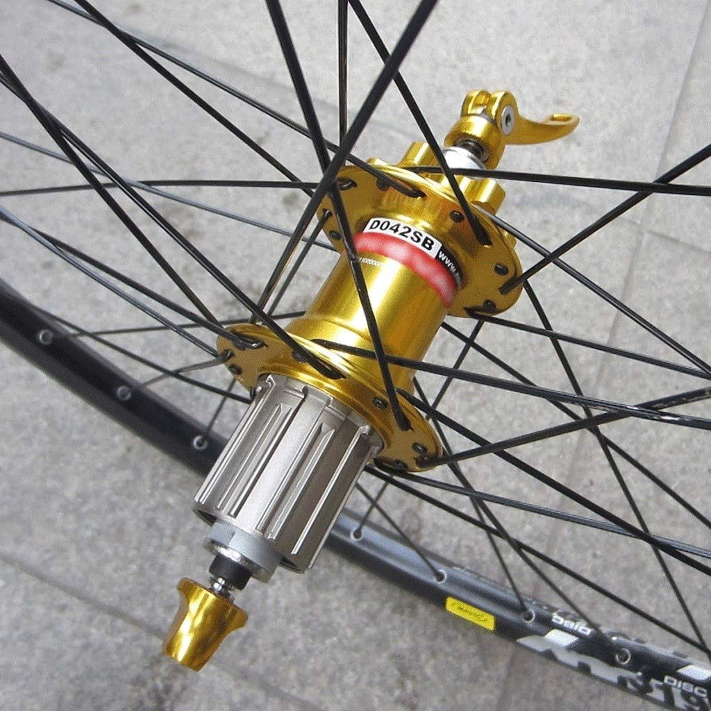 Cerchi Bici 27.5-Inch Ruote Bicycle Wheel Posteriore, Doppia Parete MTB Rim Quick Release Ruote Freni - Foto 7