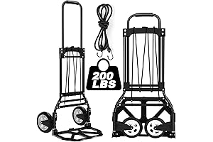 Upgraded Aluminum Folding Hand Truck: Conquer Heavy Lifting with 200 LB Capacity