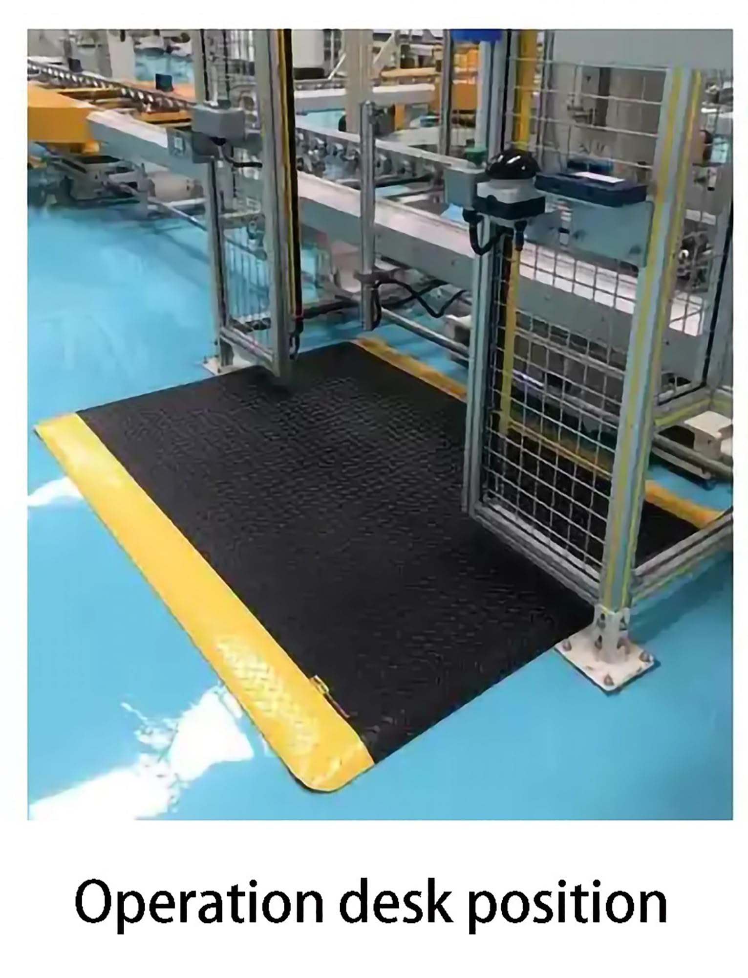 Tappetini in gomma for impieghi gravosi, tappetini antistatici antifatica, tappetini antiscivolo in spugna di gomma antiurto, ufficio, garage, fabbrica, officina(Blue,45x60cm)