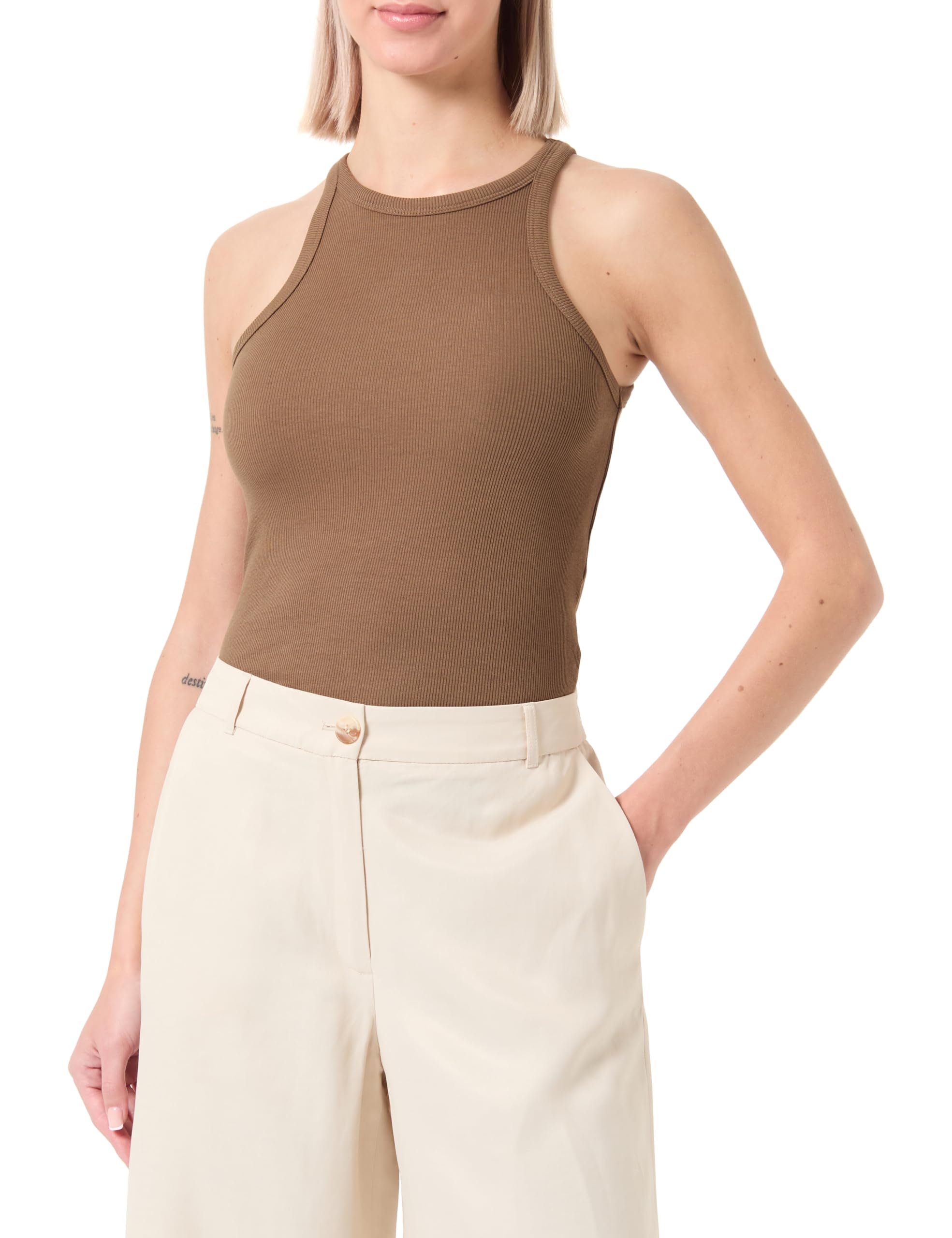 VERO MODA Women's Vmchloe Short Tank JRS Noos Top, Cub, XS