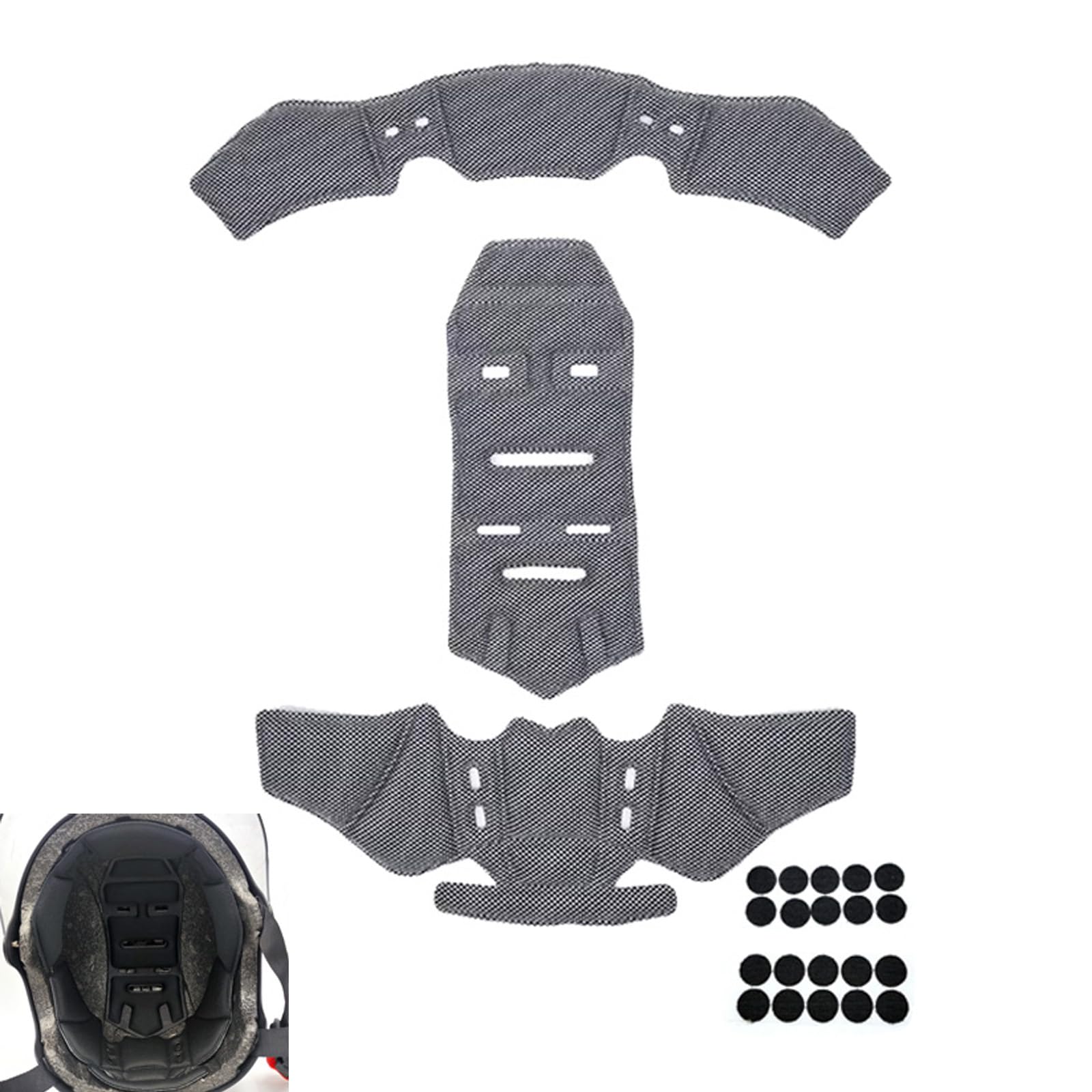 LSJDNASHD Helmet Padding for Bell Custom 500, Helmet Replacement Pads for Motorcycles, Breathable Motorcycle Helmet Cushion, Detachable and Washable Liner, B Gray : Automotive