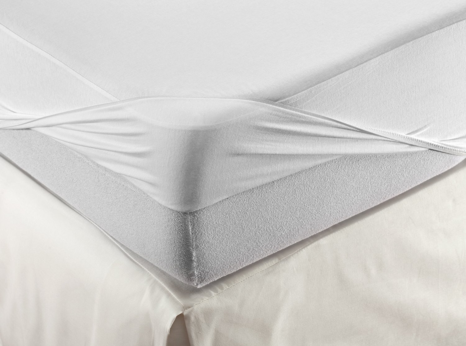 Velfont - Sábana Bajera Respira Impermeable Blanca Velfont Blanco 160 x 190 / 200 cm.