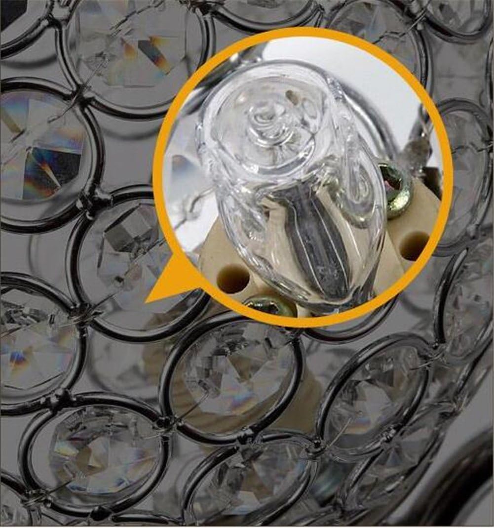 TRADE® Crystal Table Lamp Chrome Finish Metal Base Decorative Room Light with K9 Crystal Heart-Shaped Desk Lamp for Wedding Decoration Dining Table (Silver) - Image 4