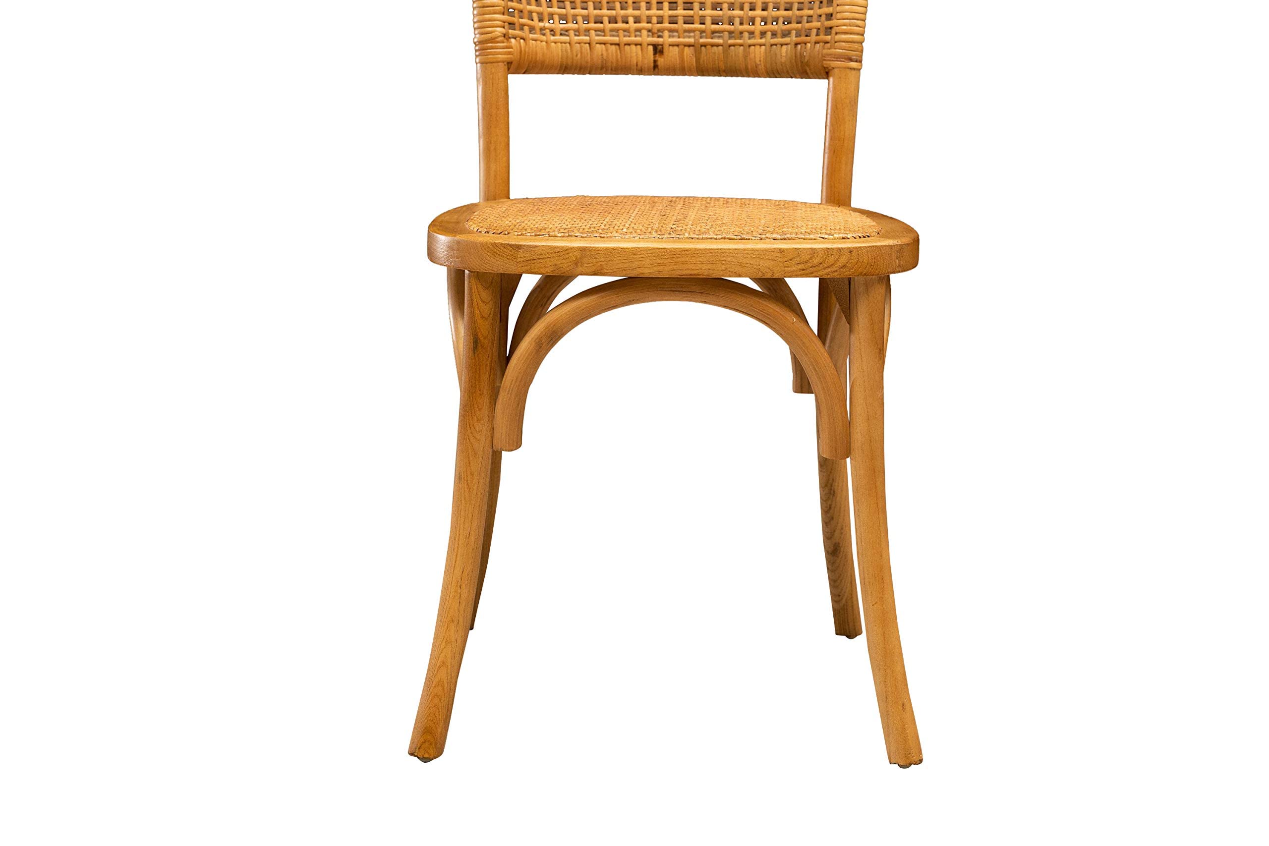 Biscottini Krzesło Thonet 88 x 50 x 45 cm | Krzesła kuchenne z drewna jesionowego | Drewniane krzesła do jadalni z naturalnym wykończeniem | Krzesło kuchenne z rattanu