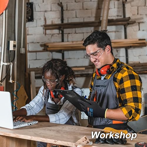 Miniatura 6 de KAYGO Guantes de trabajo de seguridad con revestimiento de poliuretano para hombres y mujeres, KG11PB, 12 pares, guantes de punto sin costuras con